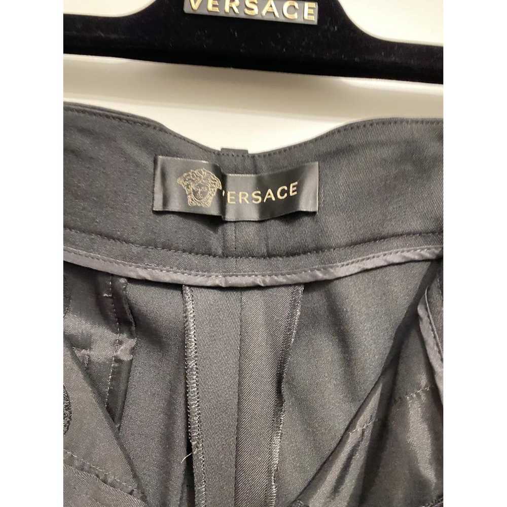 Versace Wool straight pants - image 5