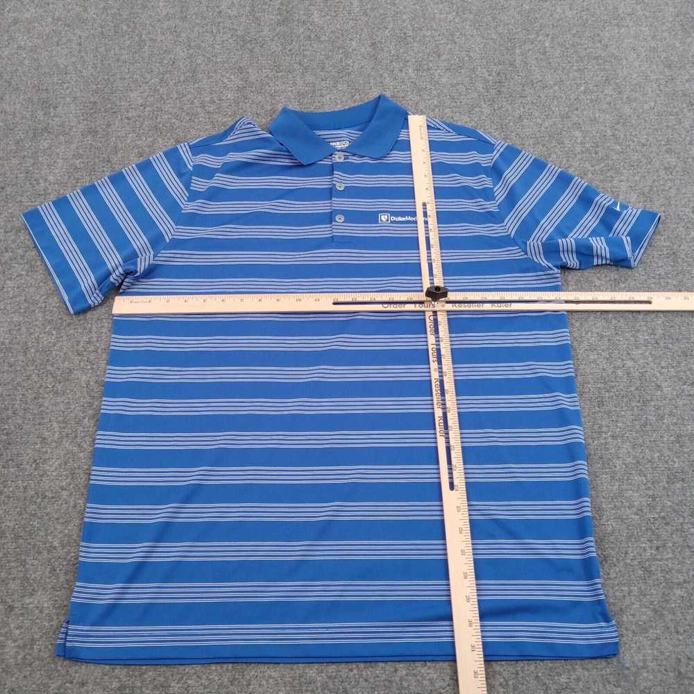 Nike Nike Polo Shirt Mens XL Blue White Striped D… - image 2