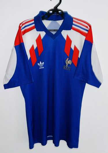 Adidas × Soccer Jersey × Vintage France 1990 home… - image 1
