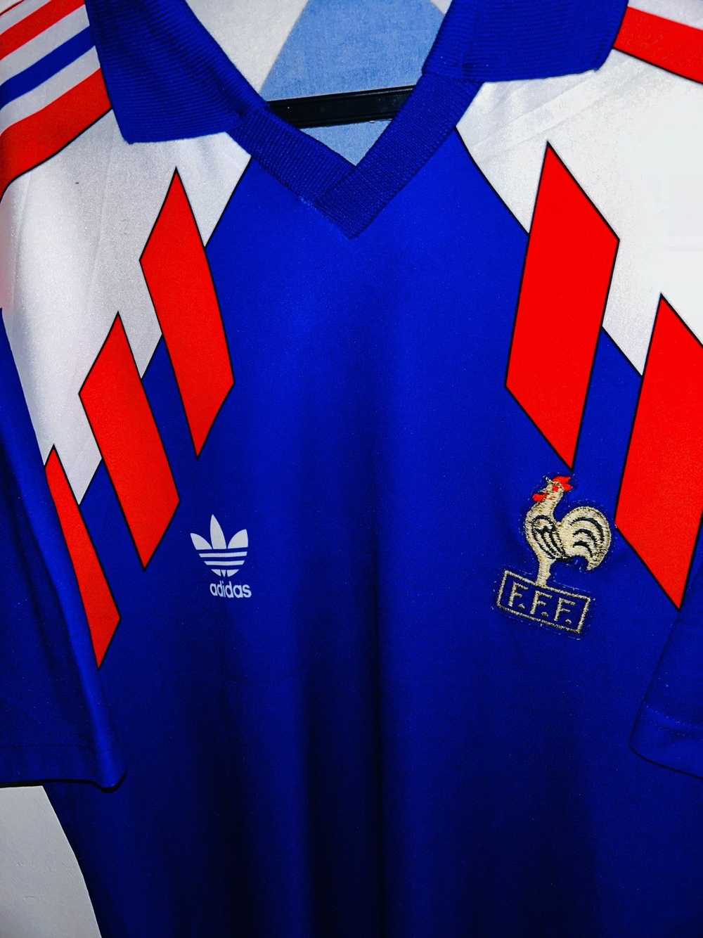 Adidas × Soccer Jersey × Vintage France 1990 home… - image 2