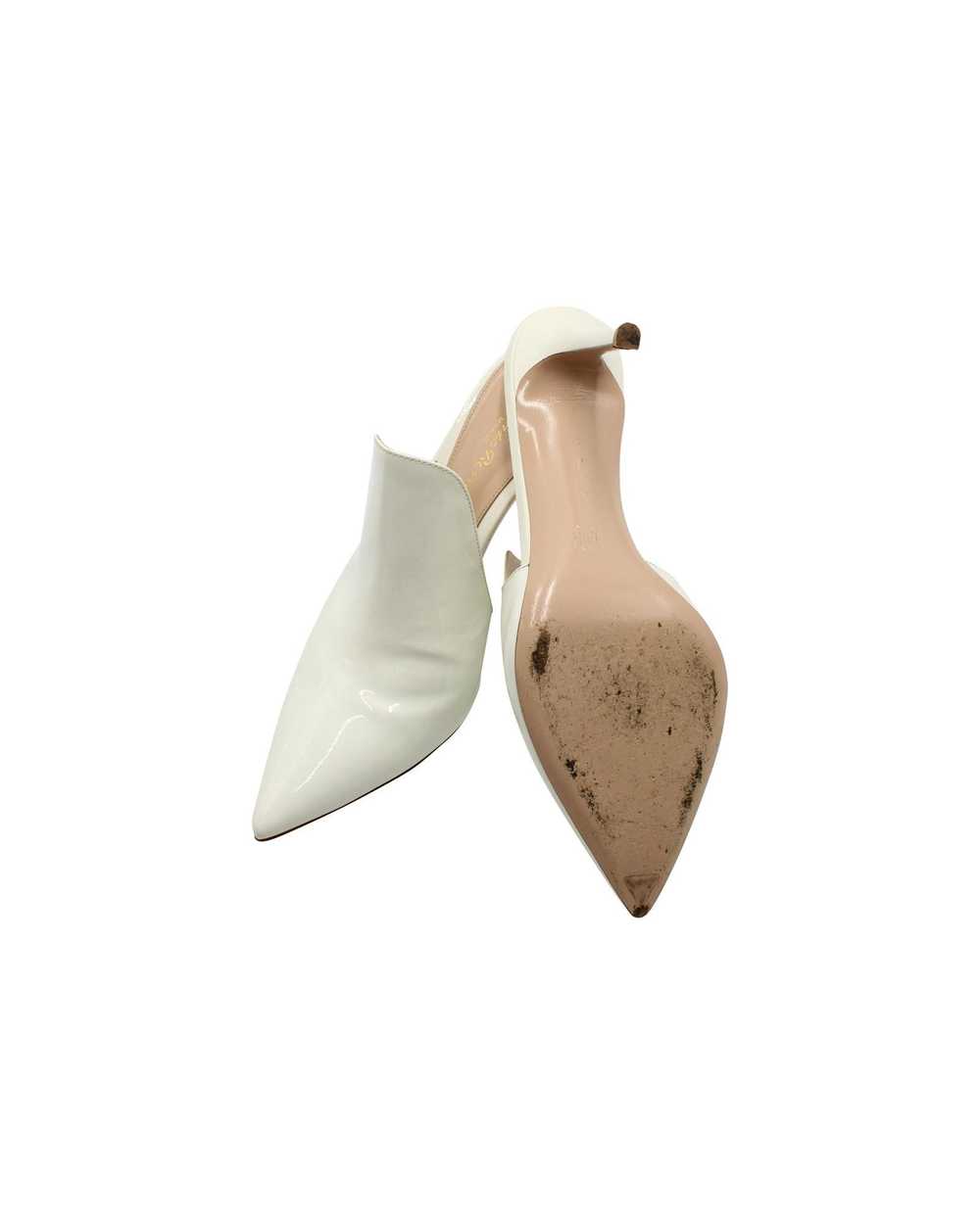 Gianvito Rossi White Patent Leather High Heel Mul… - image 9