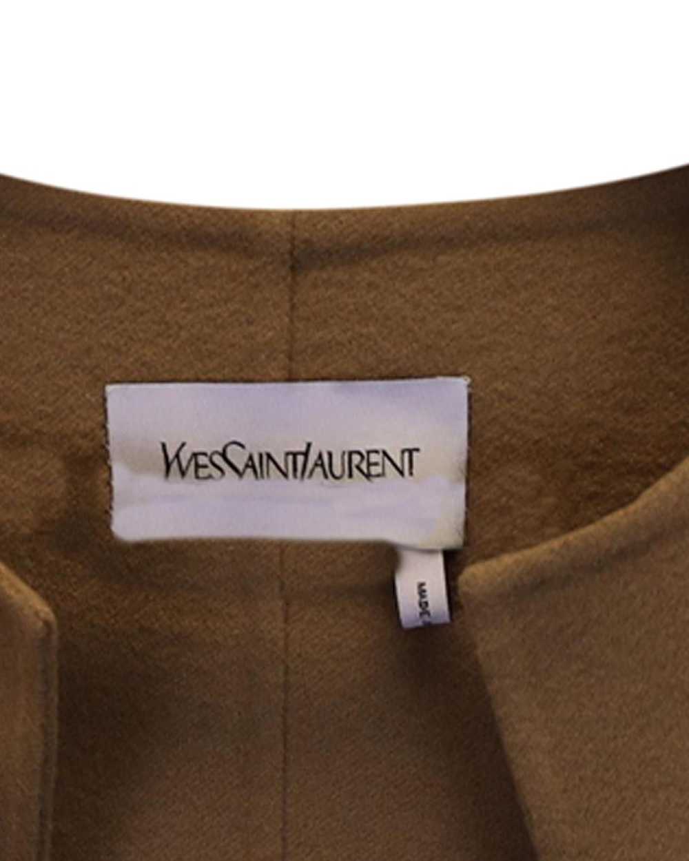 Yves Saint Laurent Luxurious Brown Cashmere Cropp… - image 3