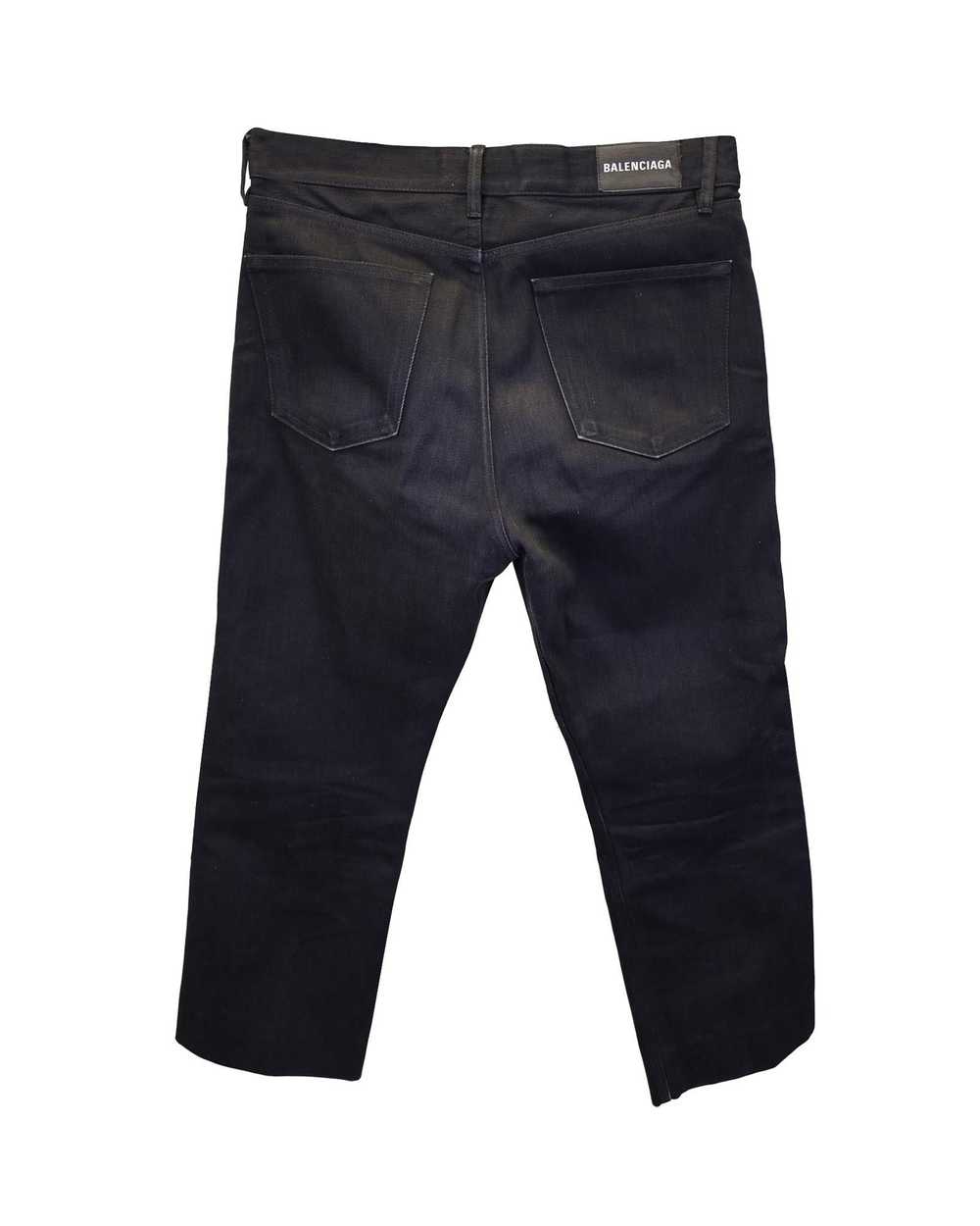 Balenciaga Mid-Waist Black Cotton Skinny Jeans - image 2