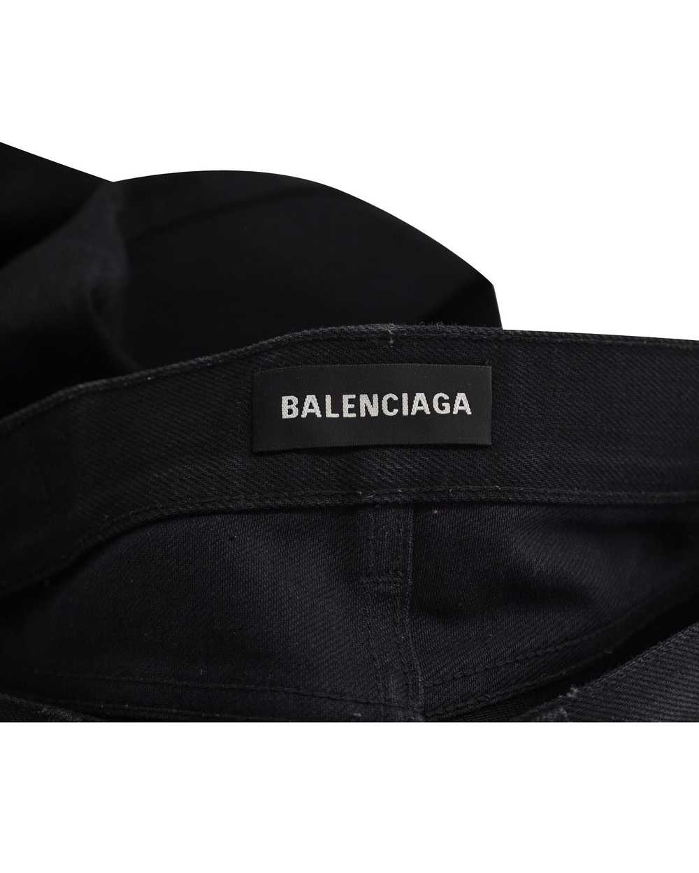 Balenciaga Mid-Waist Black Cotton Skinny Jeans - image 3