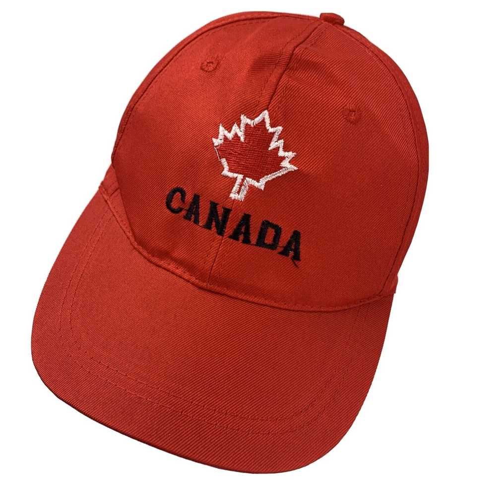 Bally Canada Poor Quality Red Ball Cap Hat Adjust… - image 1