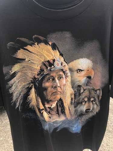 Vintage Vintage 1993 3D Emblem Native American Ea… - image 1