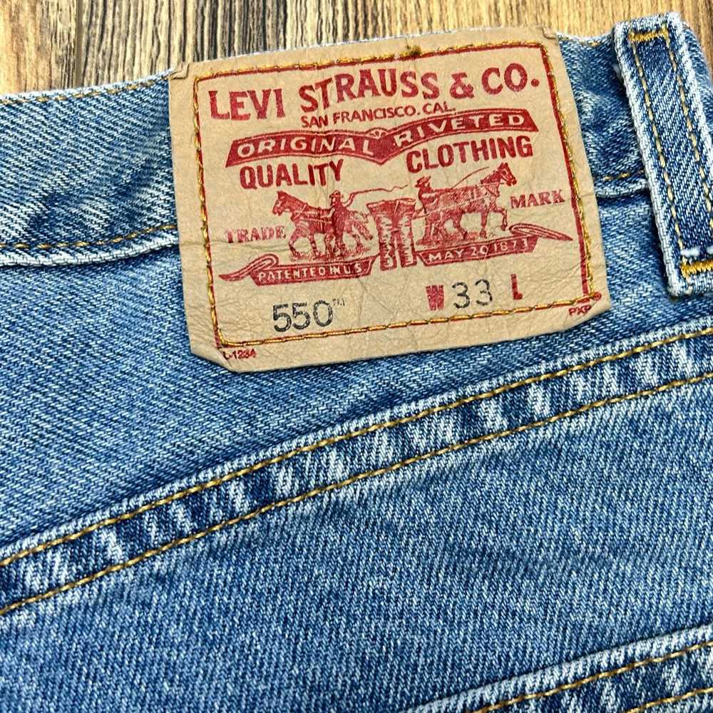 Levi's × Vintage Levi's Jean Shorts 550 Denim Cut… - image 10