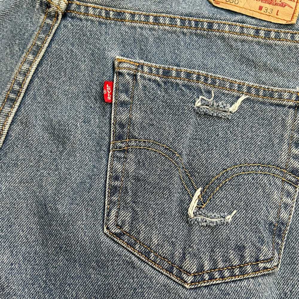 Levi's × Vintage Levi's Jean Shorts 550 Denim Cut… - image 11