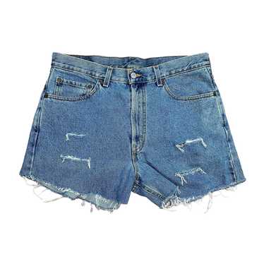 Levi's × Vintage Levi's Jean Shorts 550 Denim Cut… - image 1