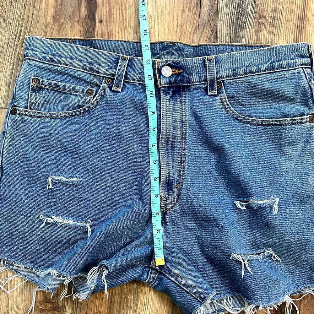Levi's × Vintage Levi's Jean Shorts 550 Denim Cut… - image 7