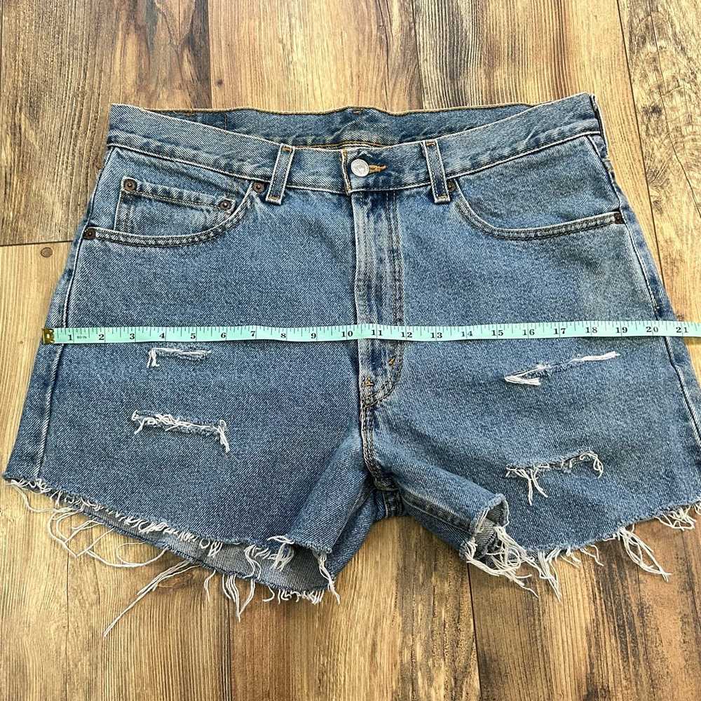 Levi's × Vintage Levi's Jean Shorts 550 Denim Cut… - image 9