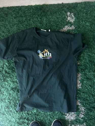 Kith Kith floral logo t-shirt green large