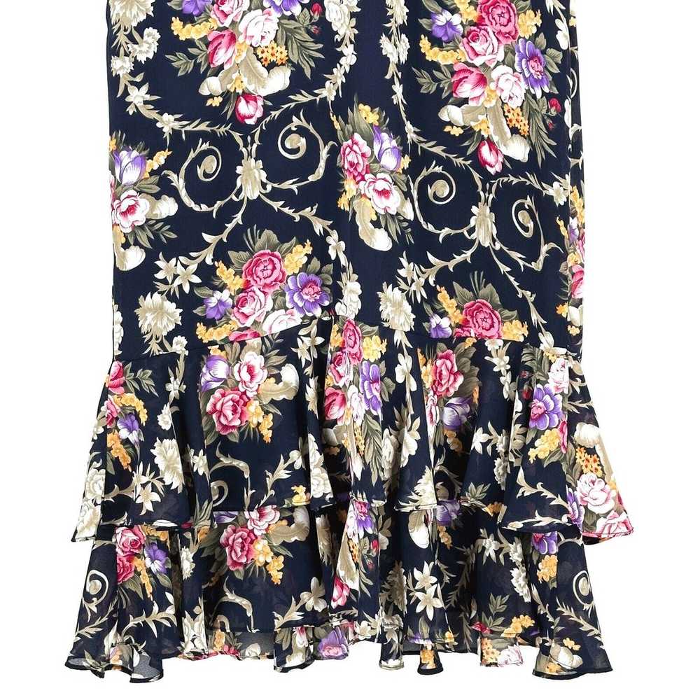 Vintage Liz Roberts Women Midi Floral Dress Size … - image 3