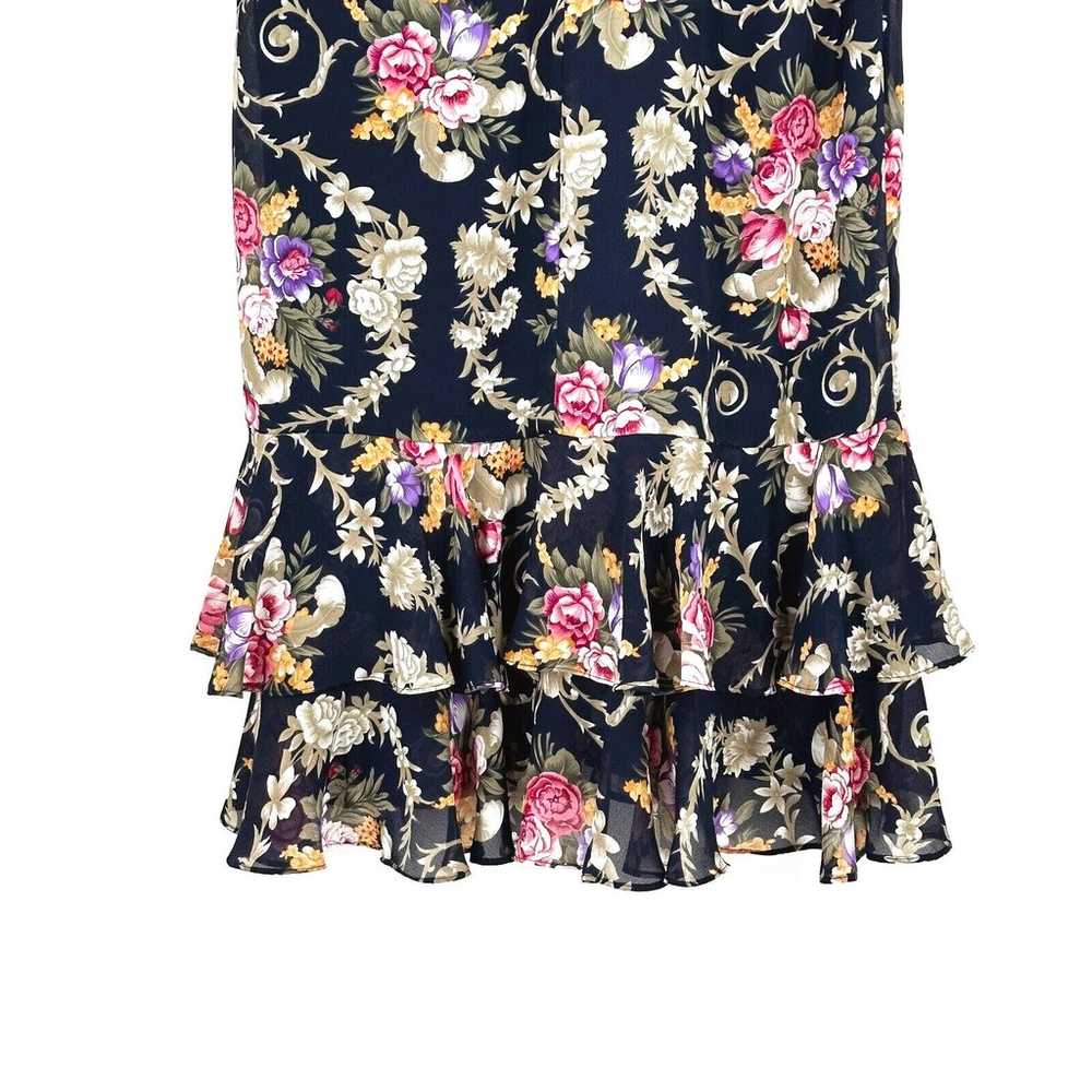 Vintage Liz Roberts Women Midi Floral Dress Size … - image 6