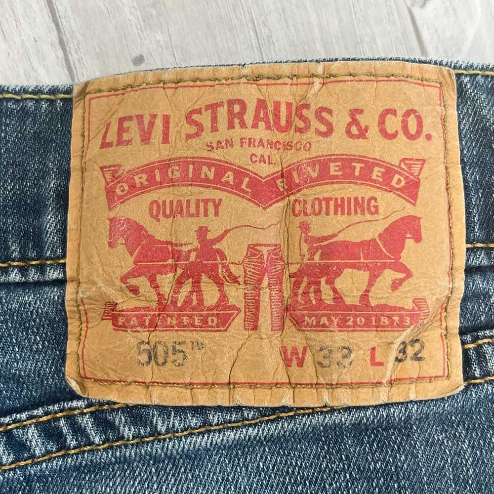 Levi's Levi's 505 Regular Straight Leg Medium Sto… - image 4