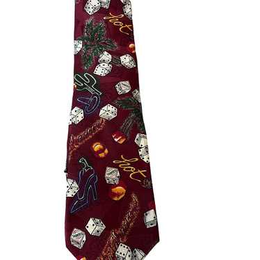 Tabasco Tabasco Men's Necktie Tie Silk Dice Hot C… - image 1