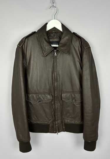 Hackett × Leather Jacket × Vintage Hackett Leather