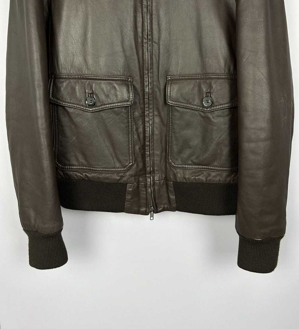 Hackett × Leather Jacket × Vintage Hackett Leathe… - image 4