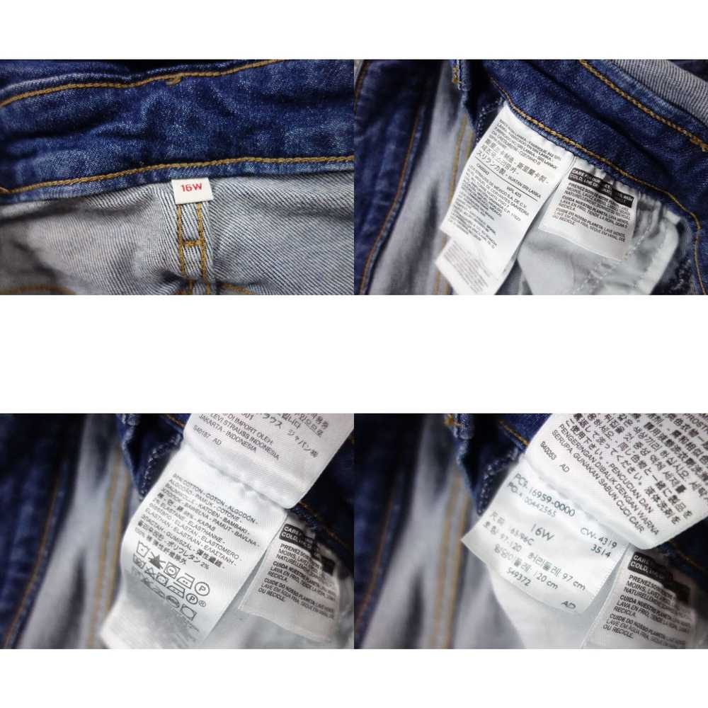 Levi's Levis Overalls Jeans Womens 16W Blue Skinn… - image 4