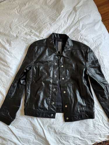 Rick Owens Leather Worker Jacket