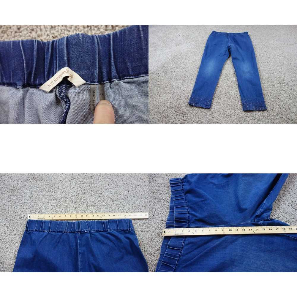 Vintage Soft Surroundings Jeans Womens 1X Blue Pu… - image 4
