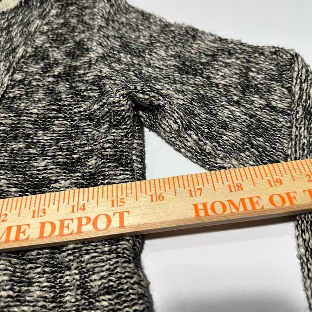 Women S / M Knit Sweater Hooded Long Sleeve Grey … - image 4