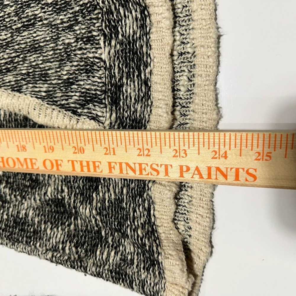 Women S / M Knit Sweater Hooded Long Sleeve Grey … - image 5