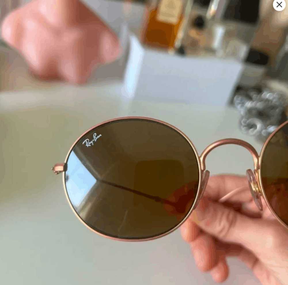 RayBan Ray-ban oval round gold sunglasses - image 8