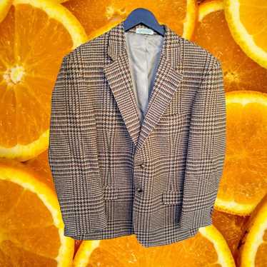 Orvis Orvis 2 Button Blazer 100% Wool Plaid Size … - image 1