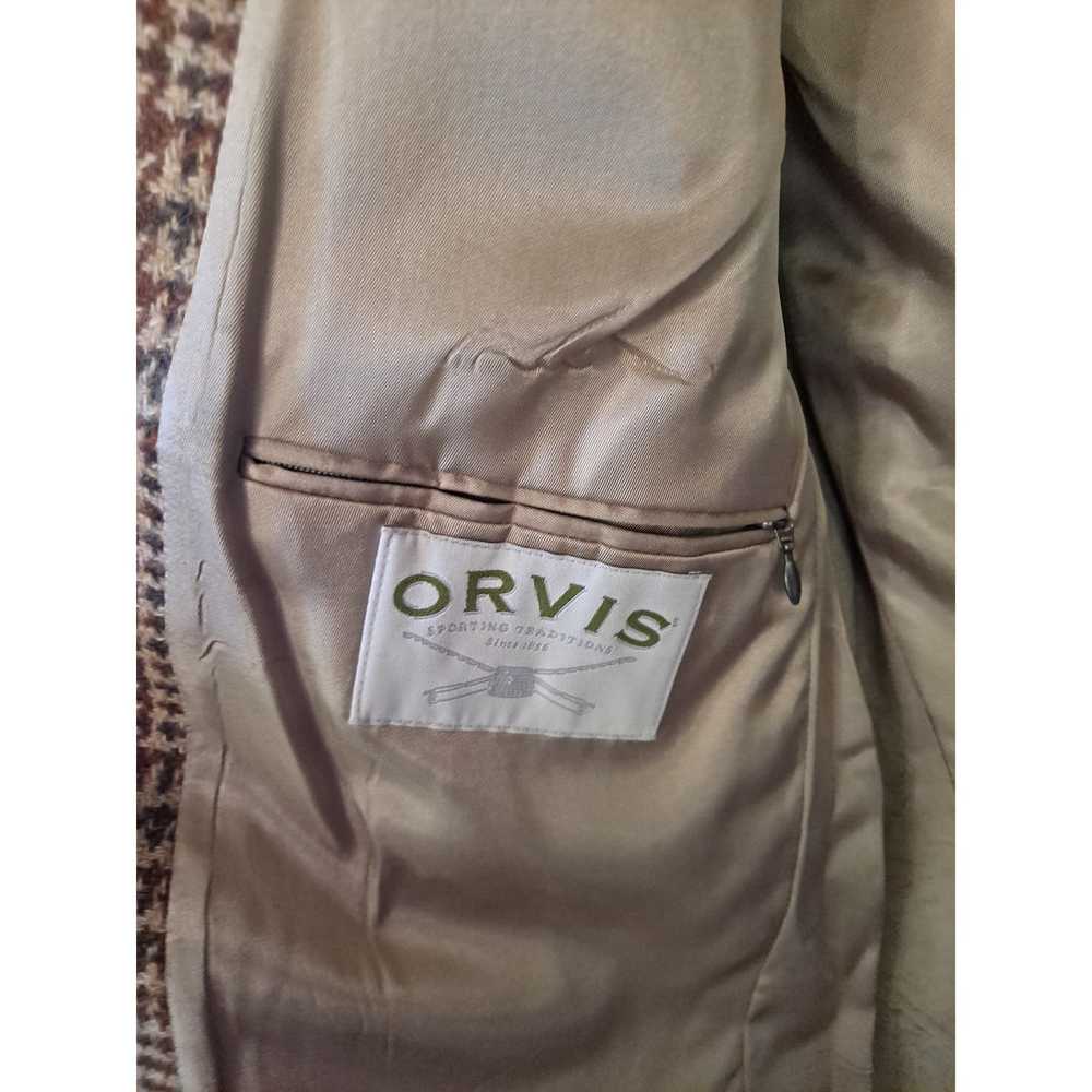 Orvis Orvis 2 Button Blazer 100% Wool Plaid Size … - image 3