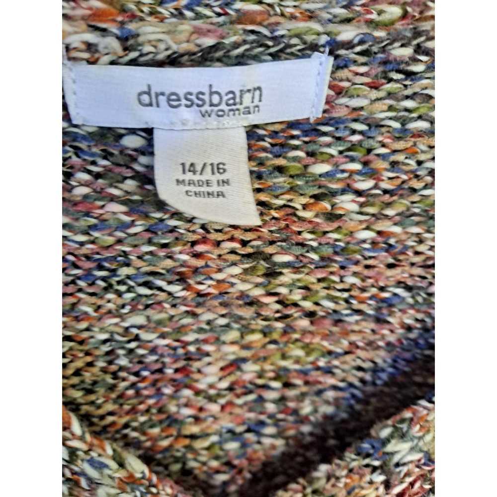 Other Dressbarn Multicolor V Neck Crew Sweater Si… - image 3