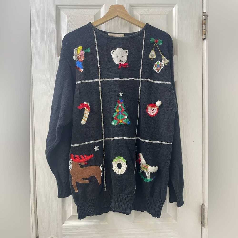 Venezia Vintage Ugly Christmas Sweater Size Large… - image 1