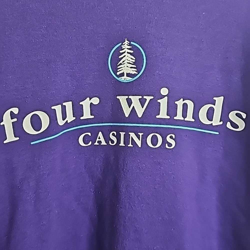 Four Winds Casino Purple Crewneck Sweater - image 2