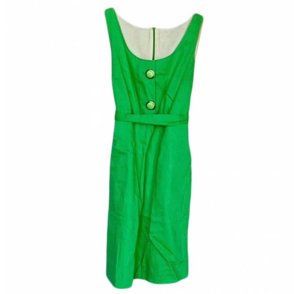 Vintage VINTAGE Jade Green Button Tie Scoop Neck … - image 7