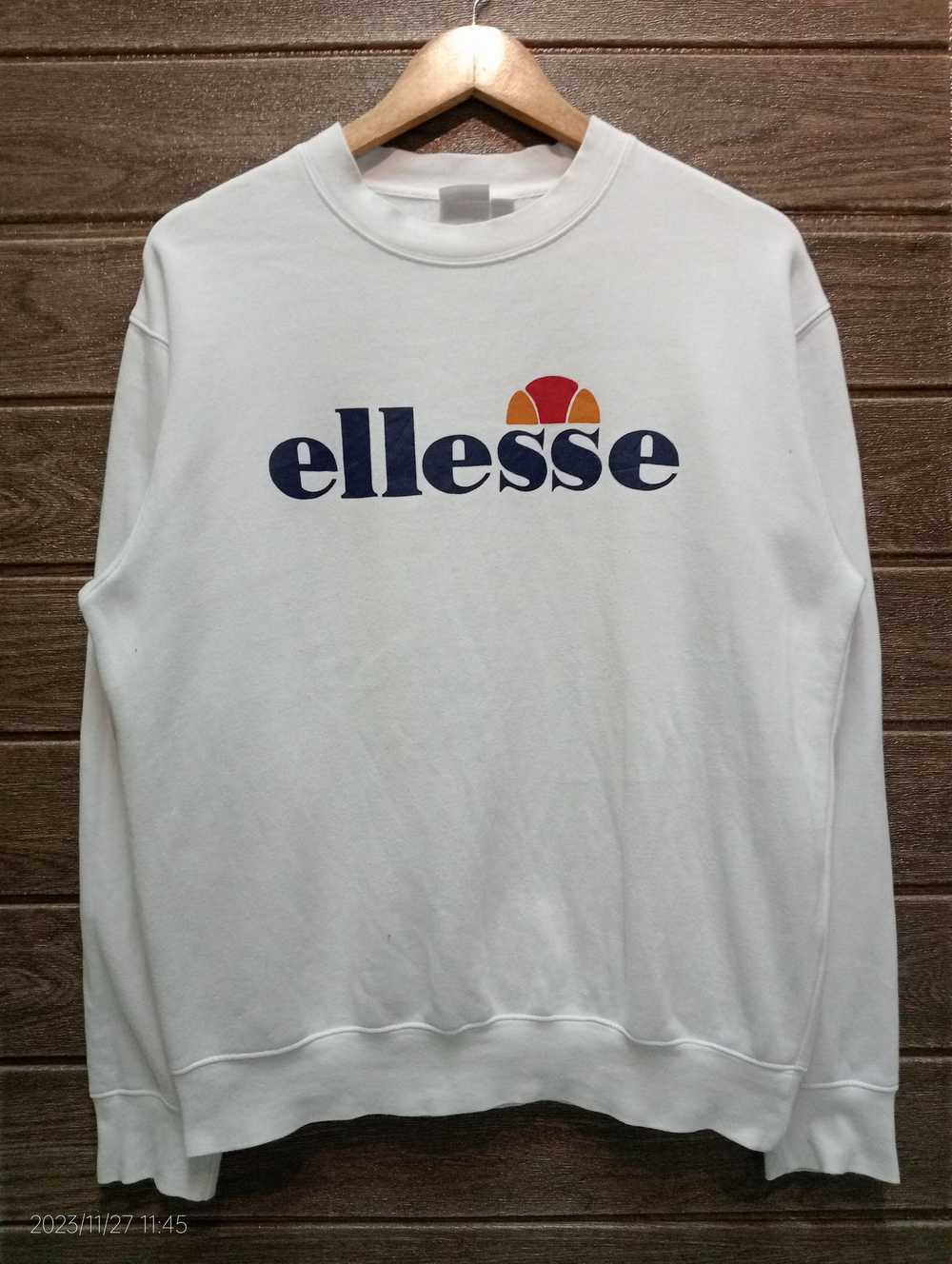 Ellesse × Streetwear 🔥Vintage Ellese Big Logo Wh… - image 1