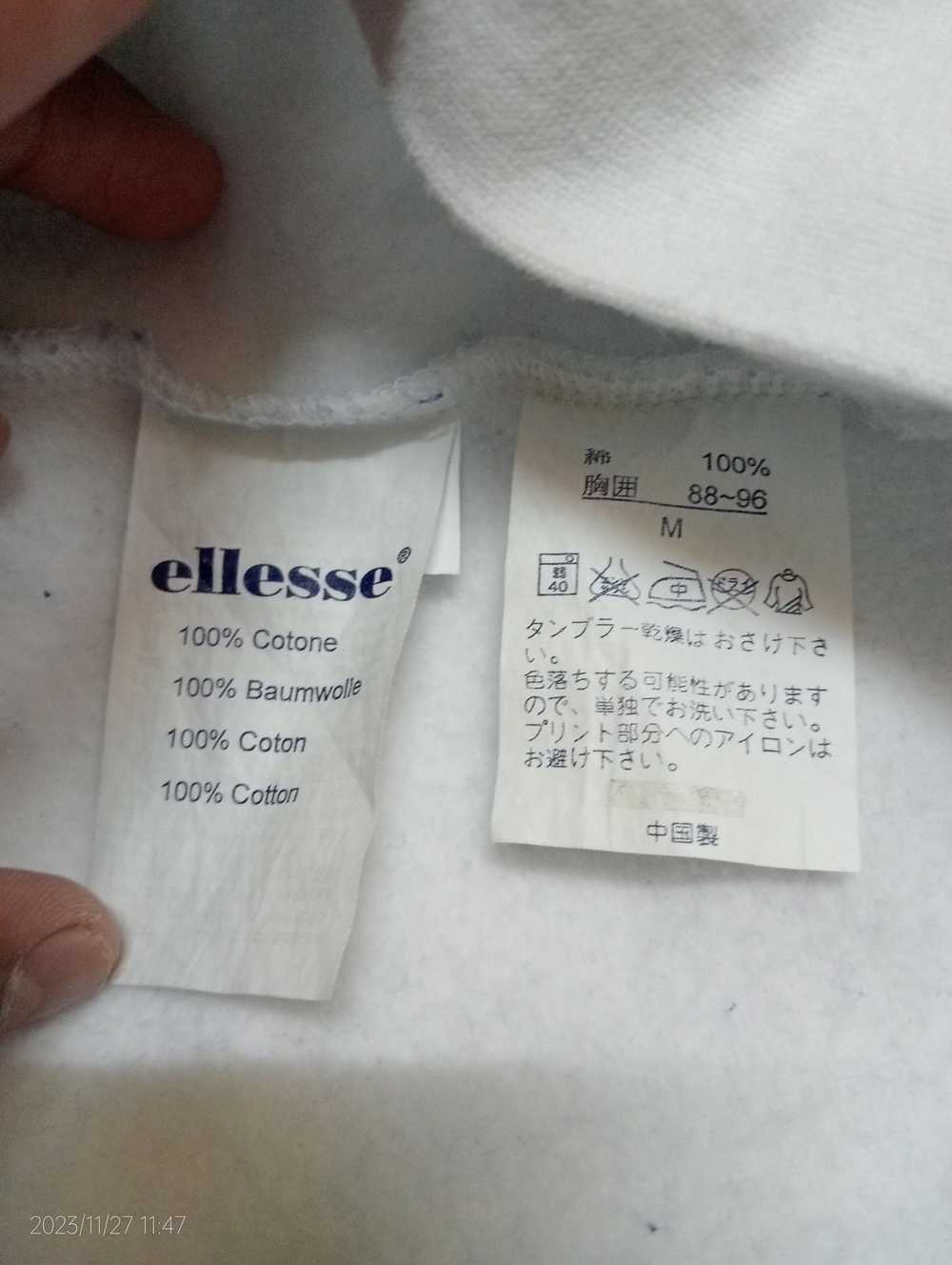 Ellesse × Streetwear 🔥Vintage Ellese Big Logo Wh… - image 4