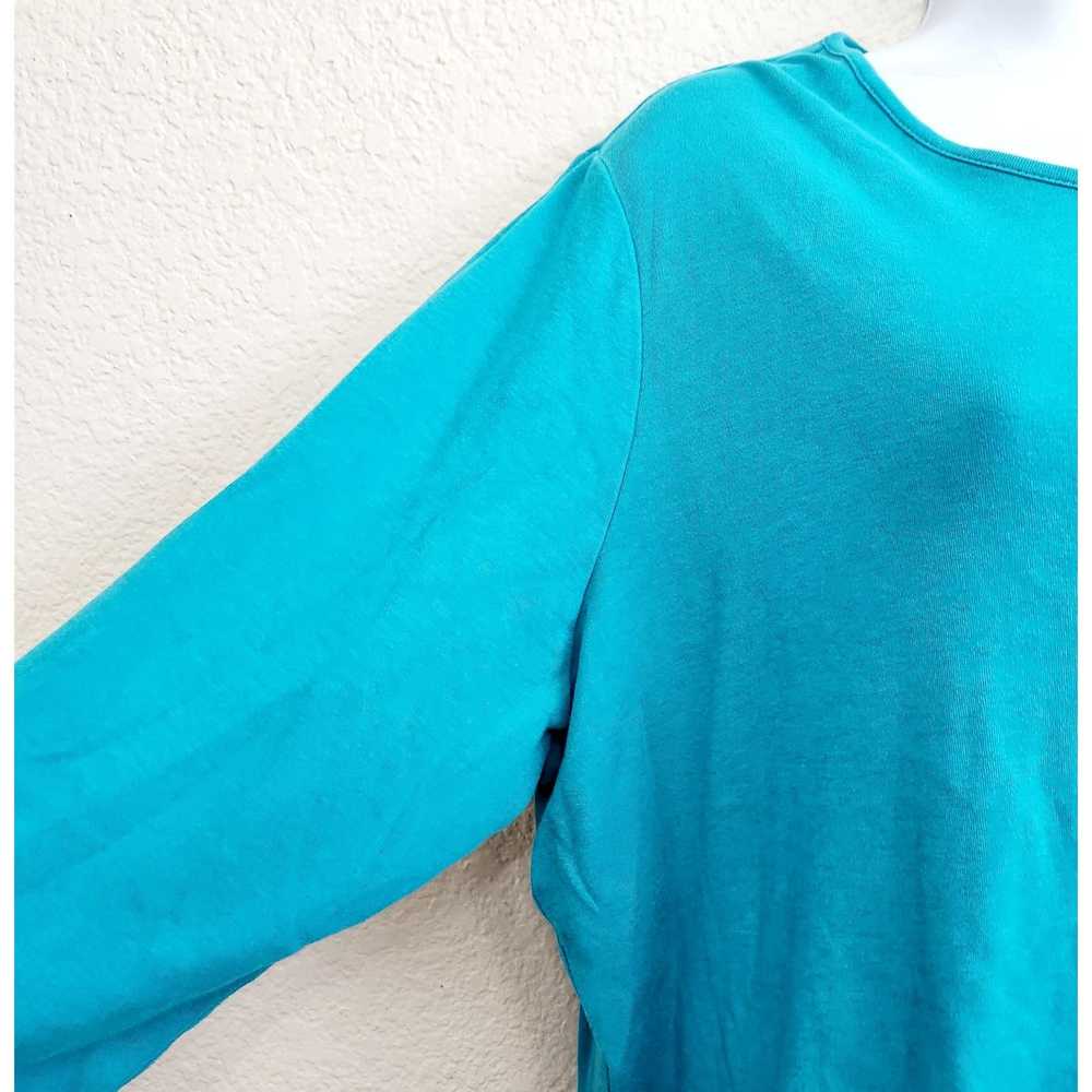 Other Kim Rogers Woman Blue Teal Round Neck Top 1… - image 2