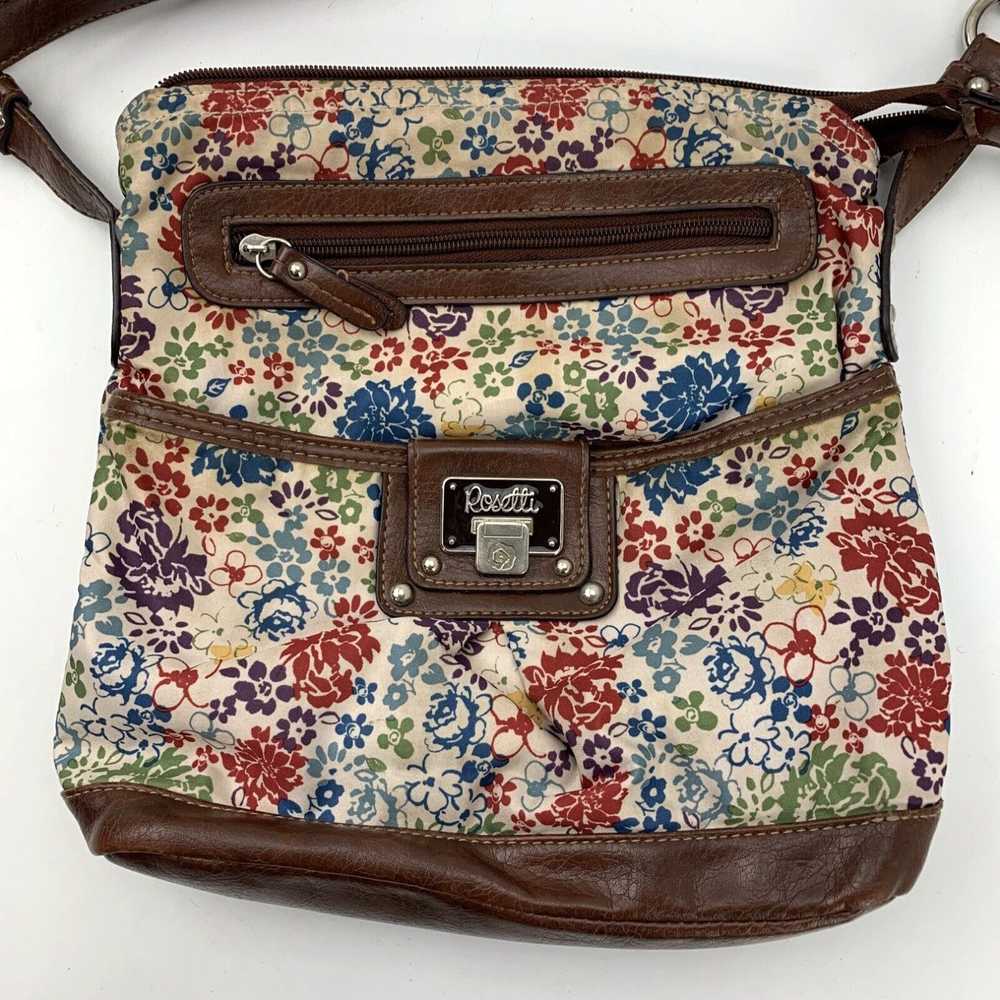 Vintage Rosetti Floral Handbag Purse 10" x 10" - image 1