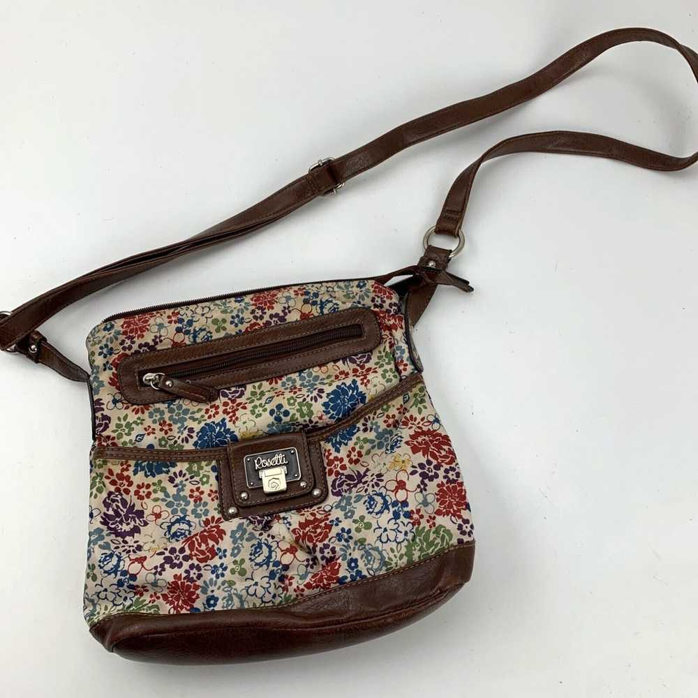 Vintage Rosetti Floral Handbag Purse 10" x 10" - image 2