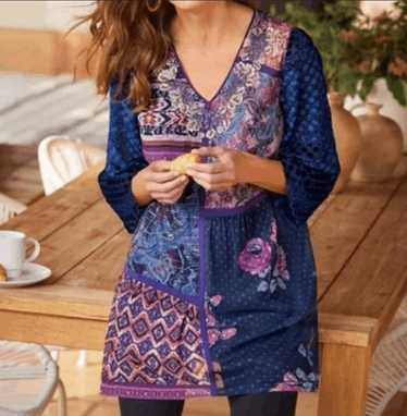 Other Soft Surroundings Patchwork Tunic Top Mini … - image 1
