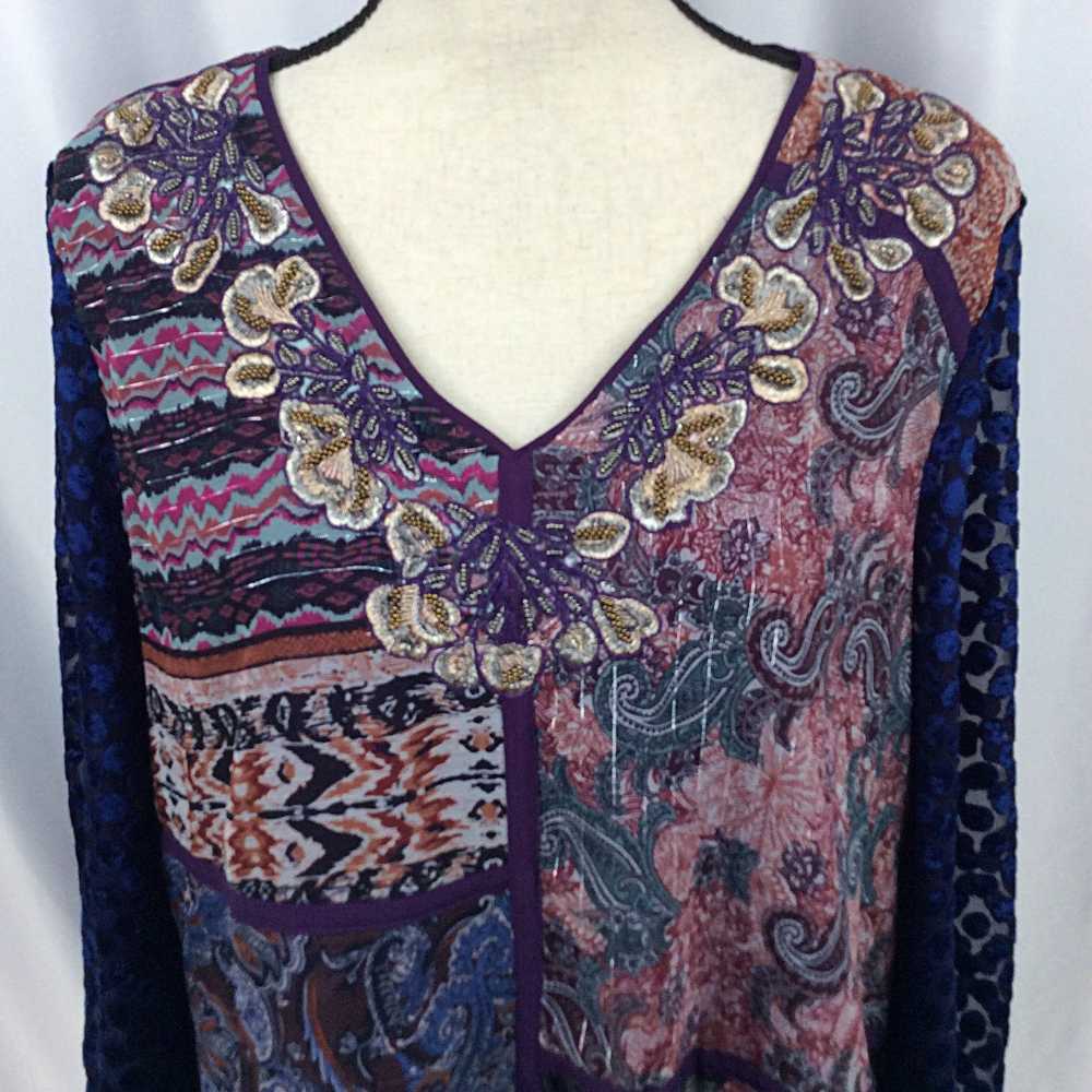 Other Soft Surroundings Patchwork Tunic Top Mini … - image 6