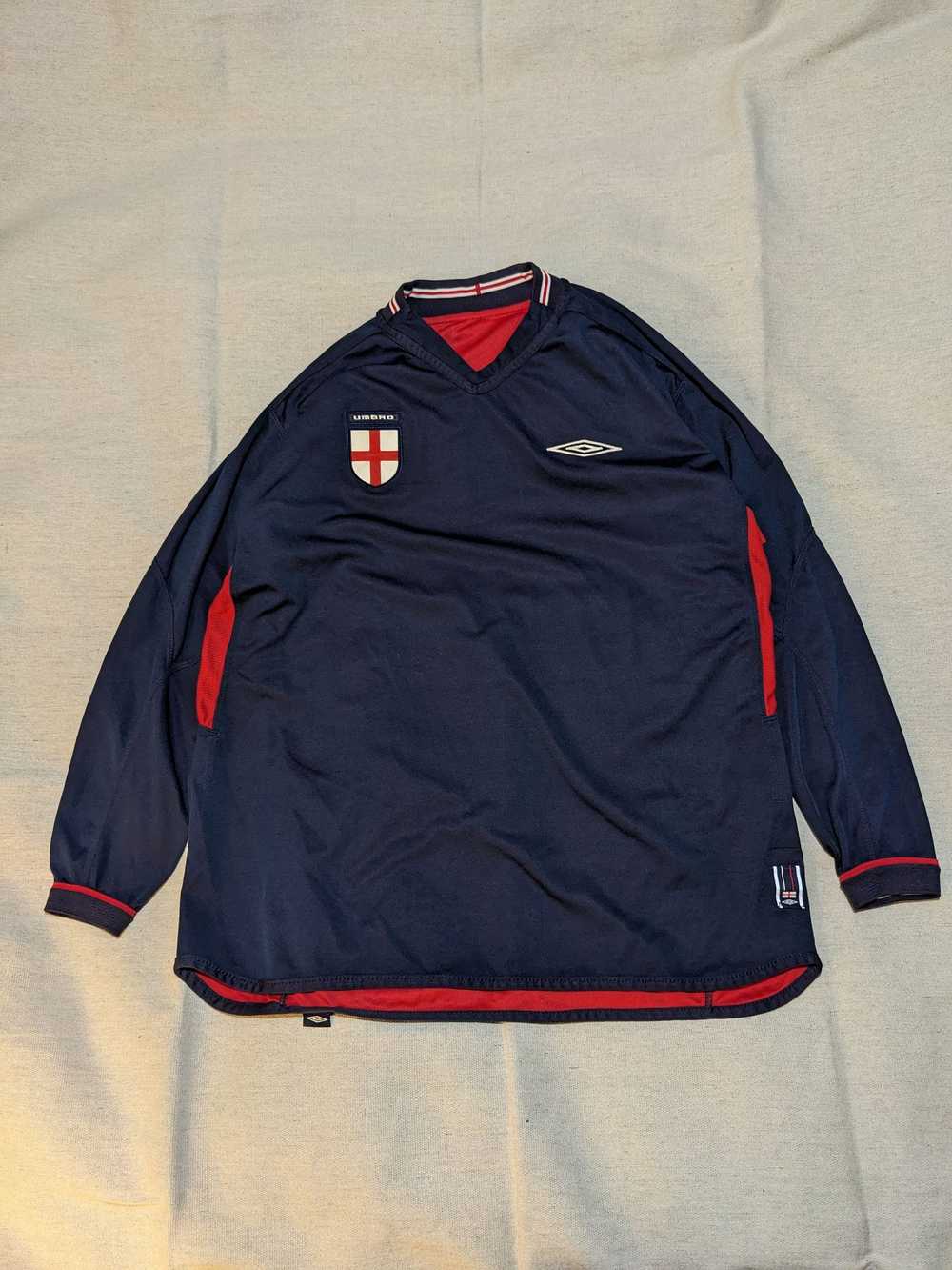 Umbro × Vintage Reversible Umbro England Practice… - image 1