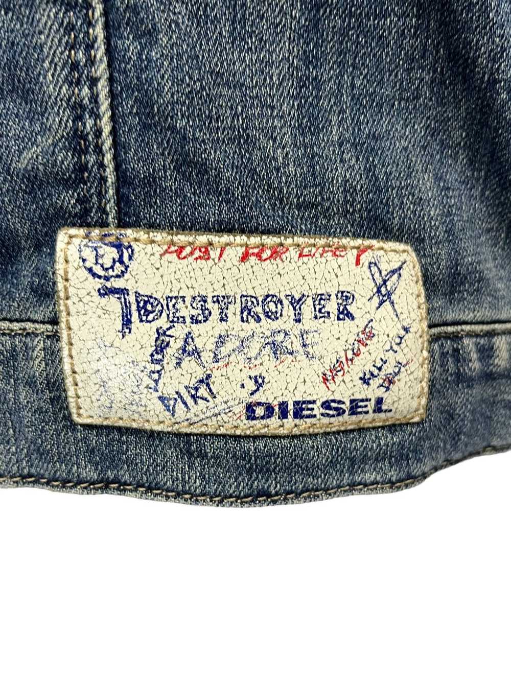 Diesel × Distressed Denim × Vintage Vtg DIESEL Lo… - image 9