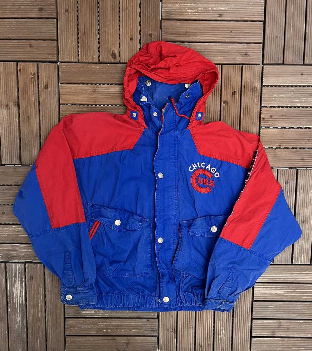 Vintage Chicago Cubs Stitched Vintage Blue Jacket - image 1