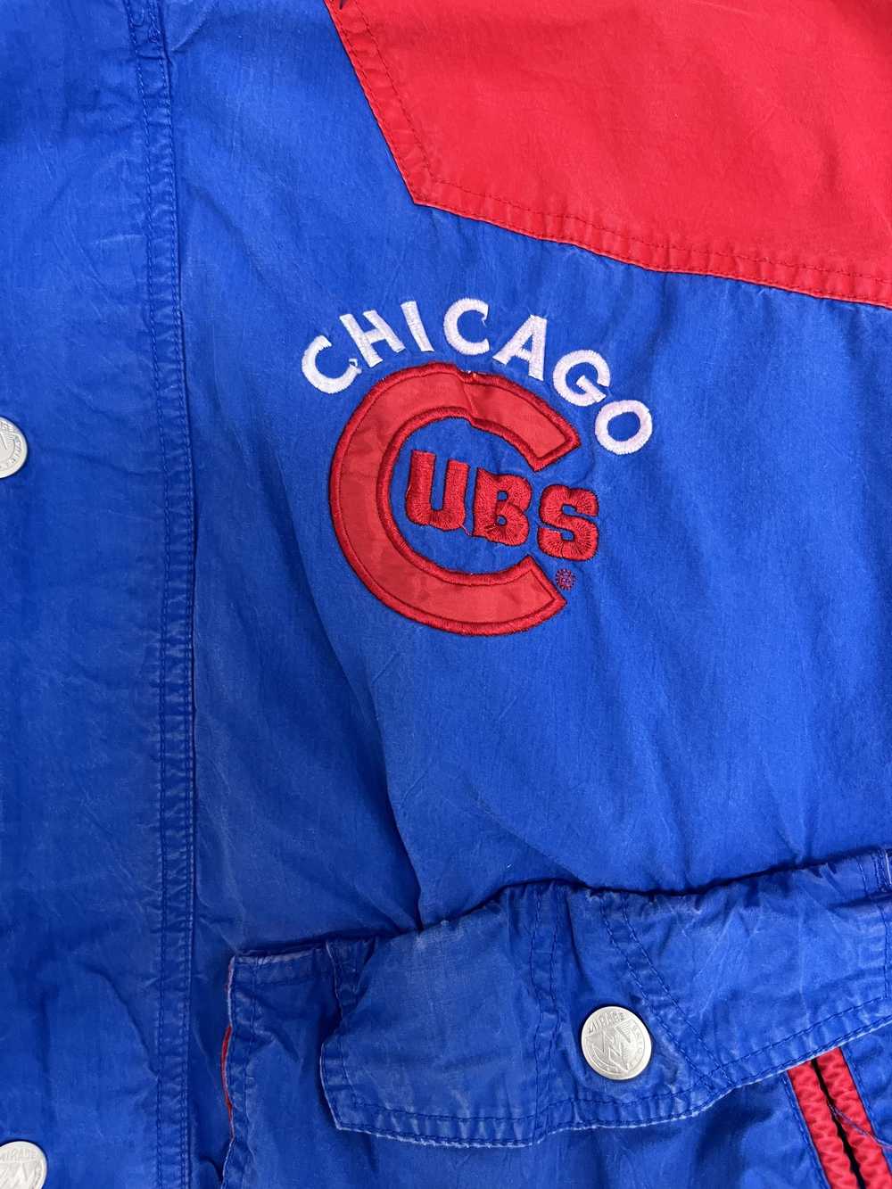 Vintage Chicago Cubs Stitched Vintage Blue Jacket - image 2