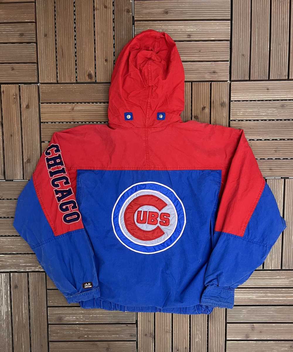 Vintage Chicago Cubs Stitched Vintage Blue Jacket - image 4