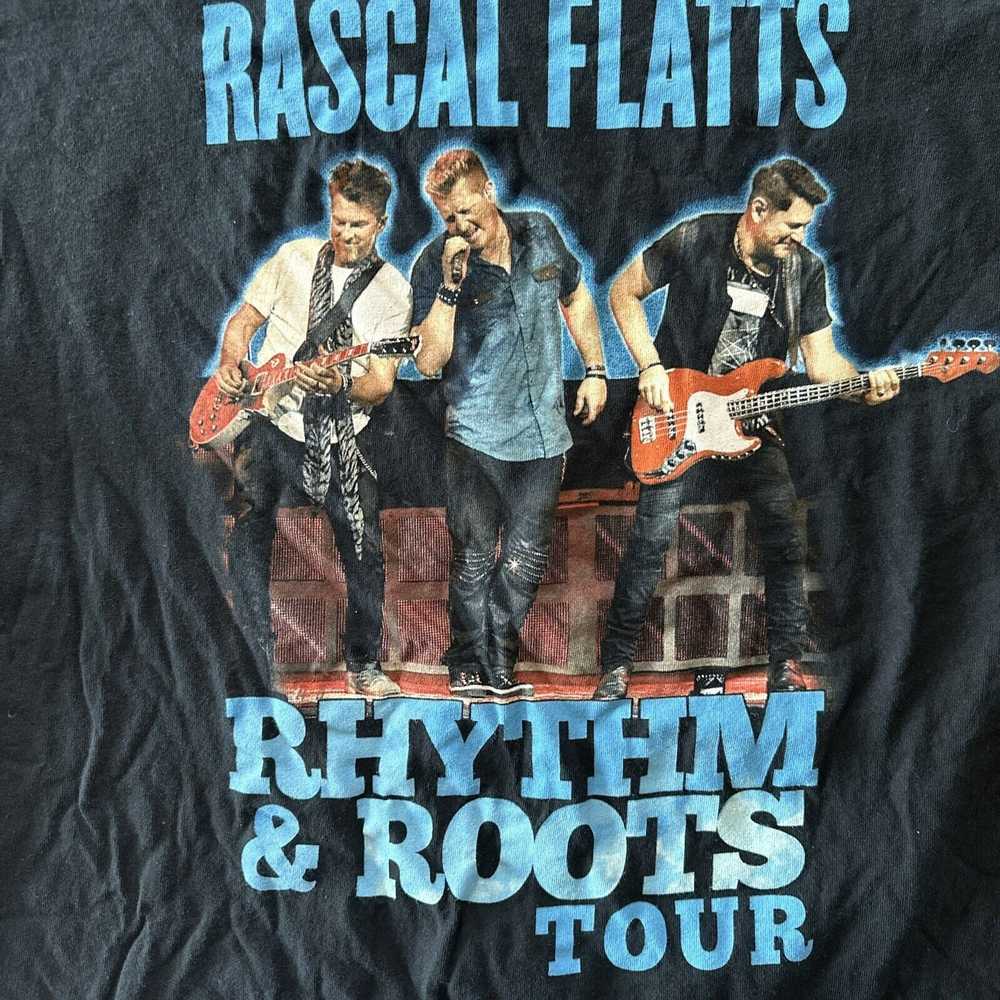 Gildan Rascal Flatts Rhythm & Roots Tour Shirt Si… - image 1