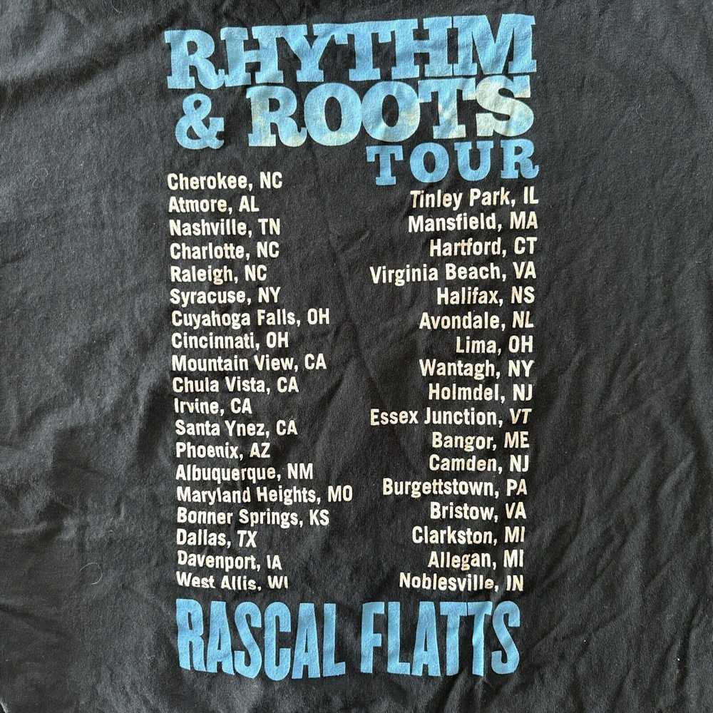 Gildan Rascal Flatts Rhythm & Roots Tour Shirt Si… - image 2