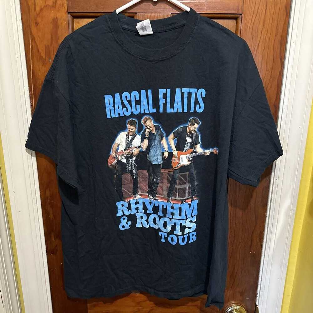 Gildan Rascal Flatts Rhythm & Roots Tour Shirt Si… - image 3