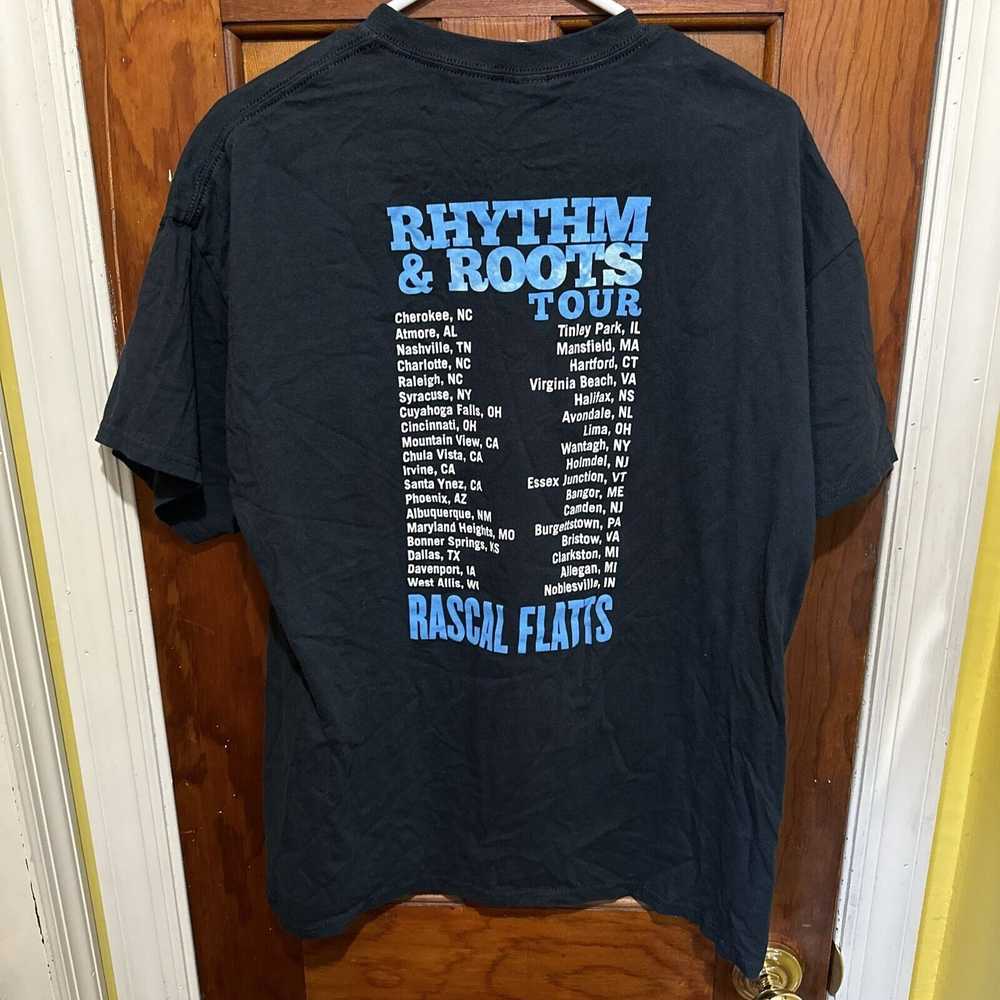 Gildan Rascal Flatts Rhythm & Roots Tour Shirt Si… - image 4